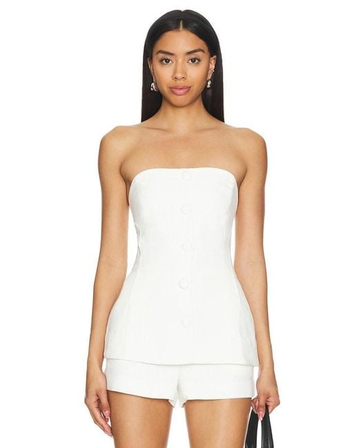 Ciao Lucia White Ottavia Top
