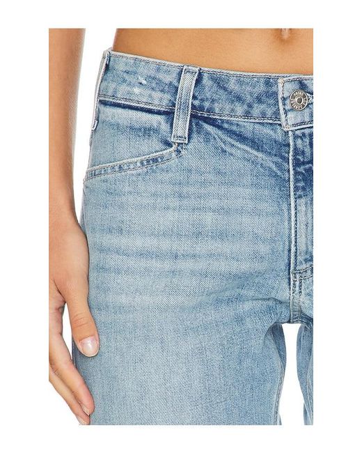 PAIGE Blue Celeste Wide Leg Jeans