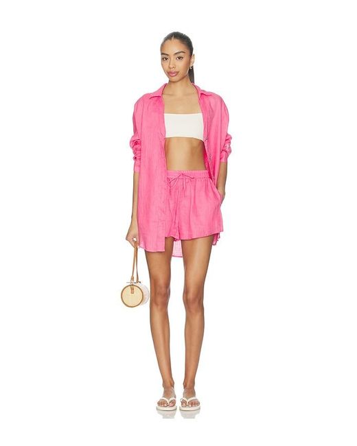 LSPACE Pink Rio Tunic Top