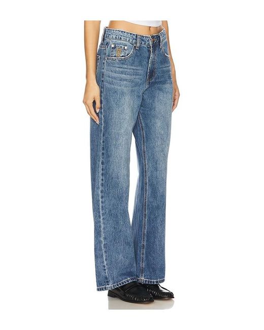 One Teaspoon Blue Baxters Straight Leg Jeans