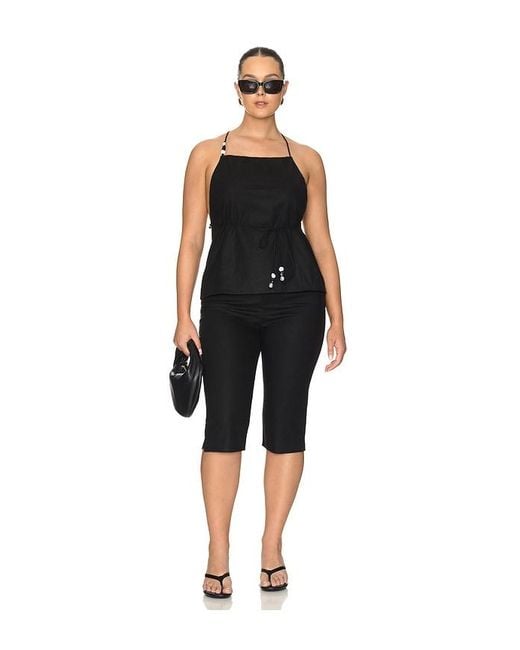 L'academie Black 'Academie Anaia Linen Top