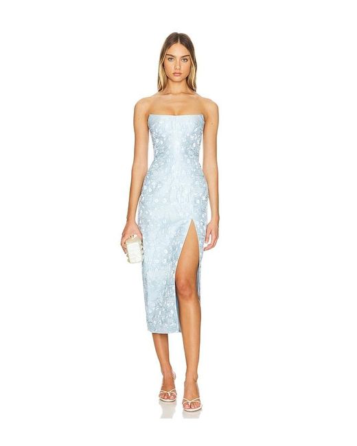strapless dark blue prom dresses Shaelyn Silk Maxi – Two Cumberland main image 0