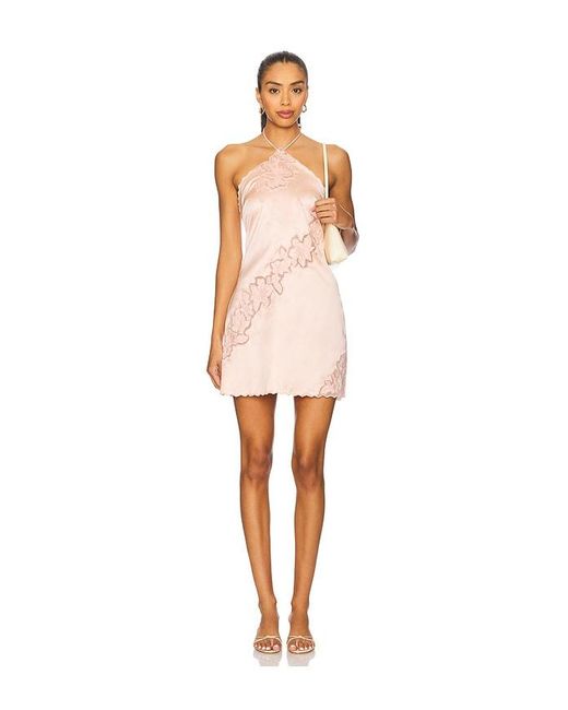Lovers + Friends White Begonia Mini Dress