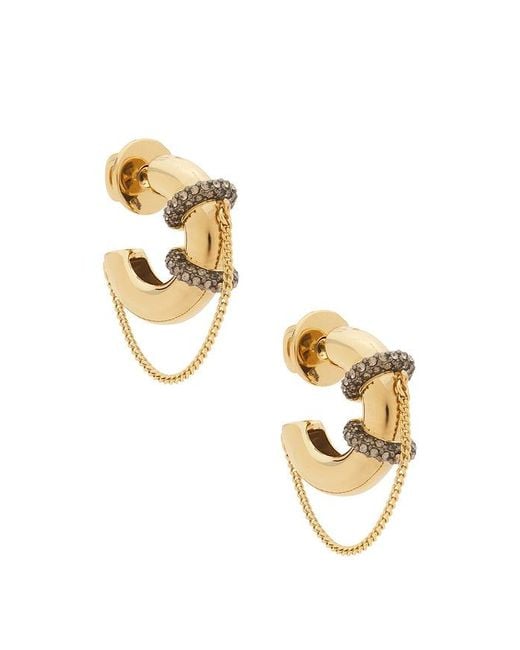 DEMARSON Metallic Molly Hoops Earring