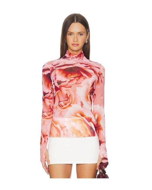 AFRM Red Zadie Top