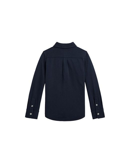 Polo Ralph Lauren Long Sleeve Featherweight Mesh Sport Shirt in Blue ...