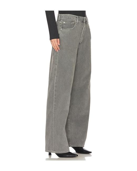 Agolde Low Slung Baggy ワイドレッグ Gray