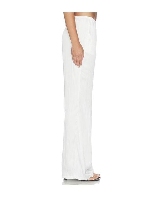 WeWoreWhat White Silky Pull On Pant