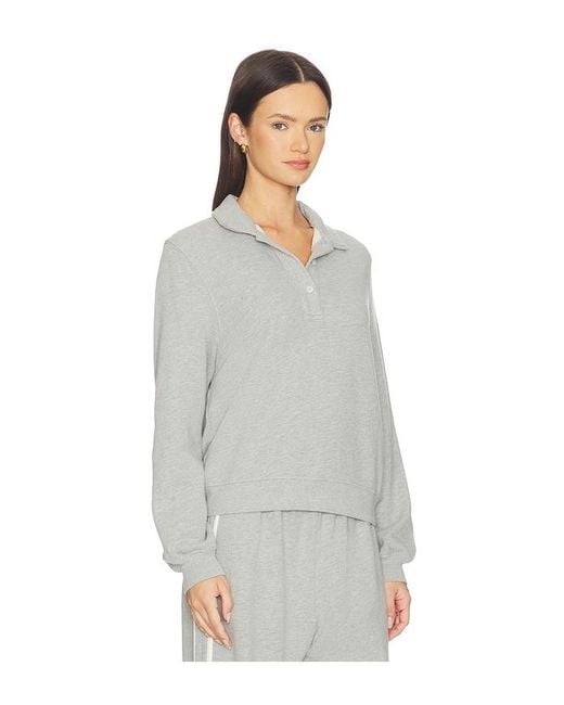 DONNI. White The Eco-Terry Polo Sweatshirt