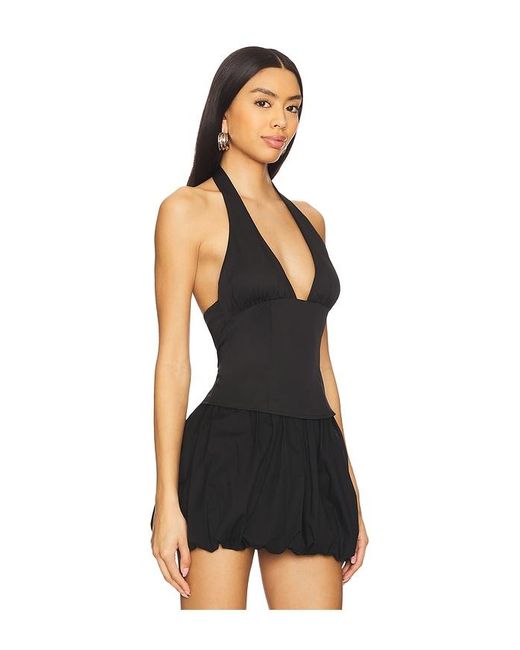 Halter Top En Color Negro Talla (También En Xs, S, M, Xl) superdown de color Black