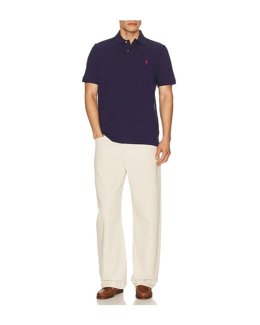 Polo Ralph Lauren Blue Short Sleeve Mesh Polo for men