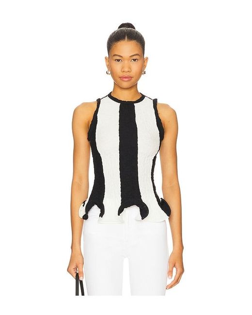 TOP SANS MANCHES en Black MSGM en coloris White
