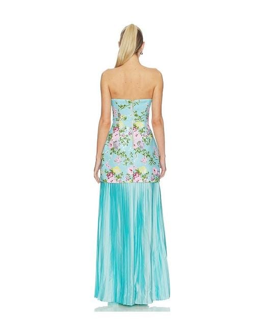 Elliatt Blue Emmeline Strapless Gown
