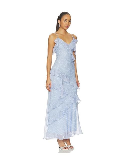 Astr Blue Amiya Dress