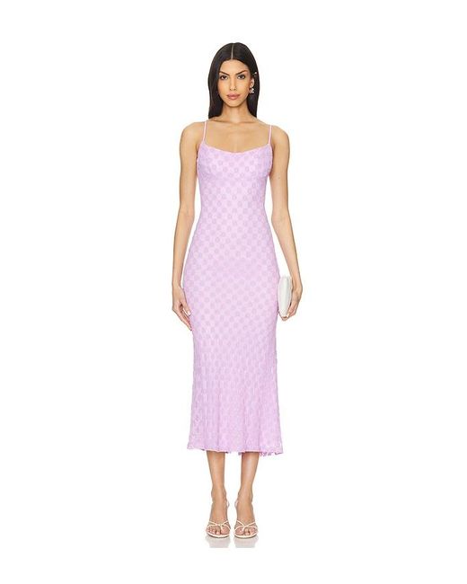 Bardot Pink Adoni Mesh Midi Dress
