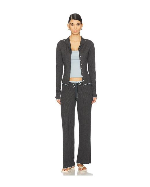Frankie's Bikinis Black Lochlin Knit Pant