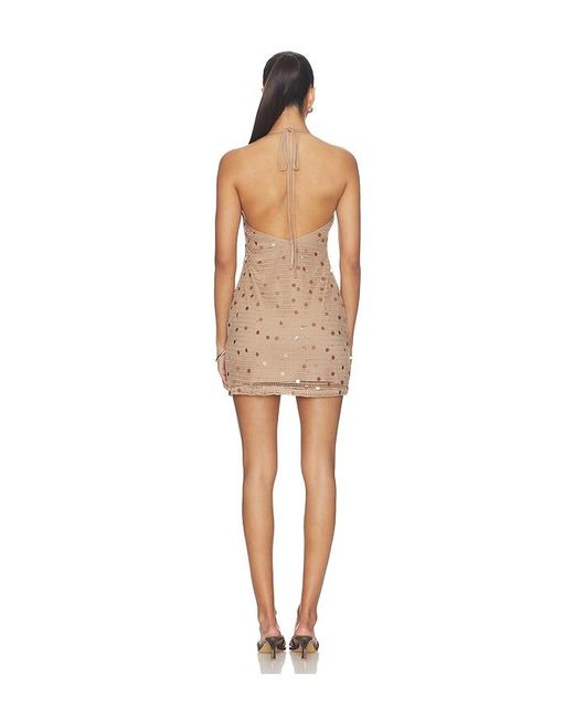 SNDY'S Natural Kimali Mini Dress