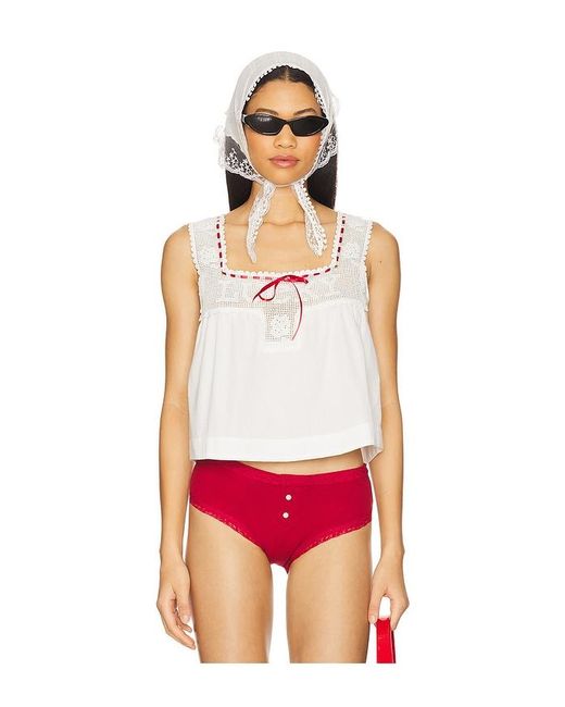 Frankie's Bikinis Heirloom トップ Red