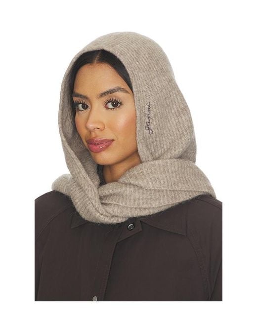 Ganni Black Soft Balaclava