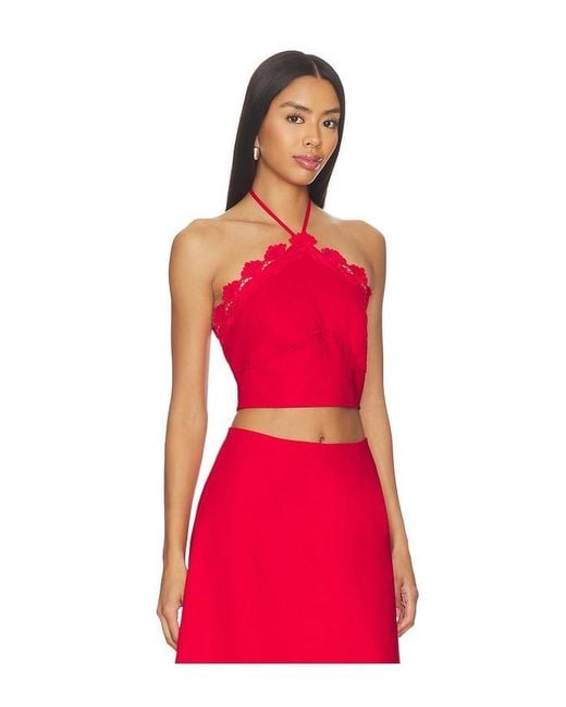 Elliatt Red Giovanna Halter Neck Top