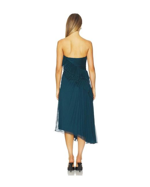 AMUR Blue Caitlyn Midi Dress