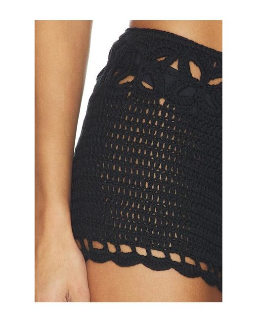superdown Blue Julianna Crochet Short