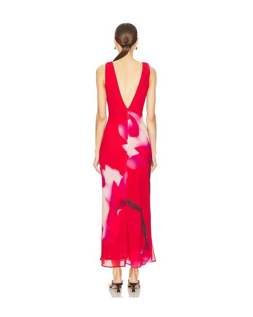 SAU LEE Red Katya Dress