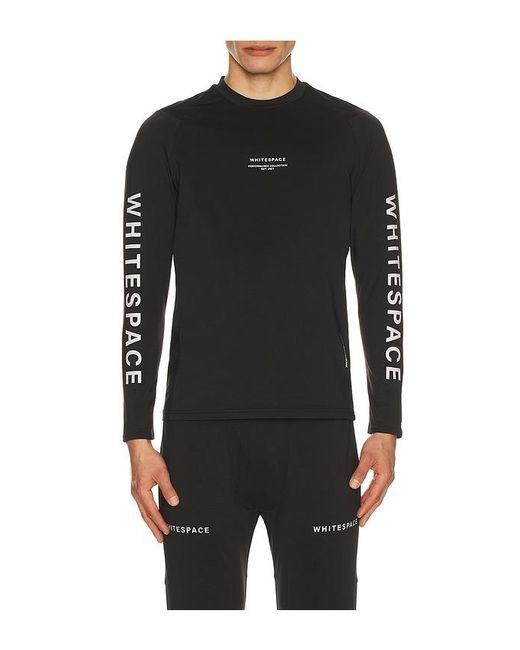 White/space Black Graphene Crew Neck for men