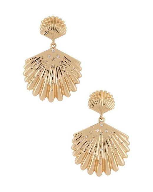 Ettika Metallic Sun Drenched Shell Earrings