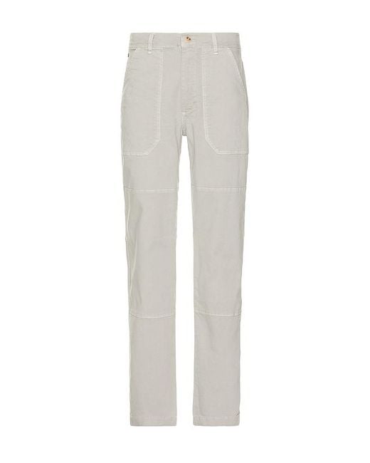 Marine Layer White Relaxed Fit Breyer Utility Pants for men