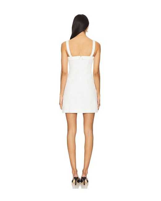 MINKPINK White Imogen Tie Mini Dress