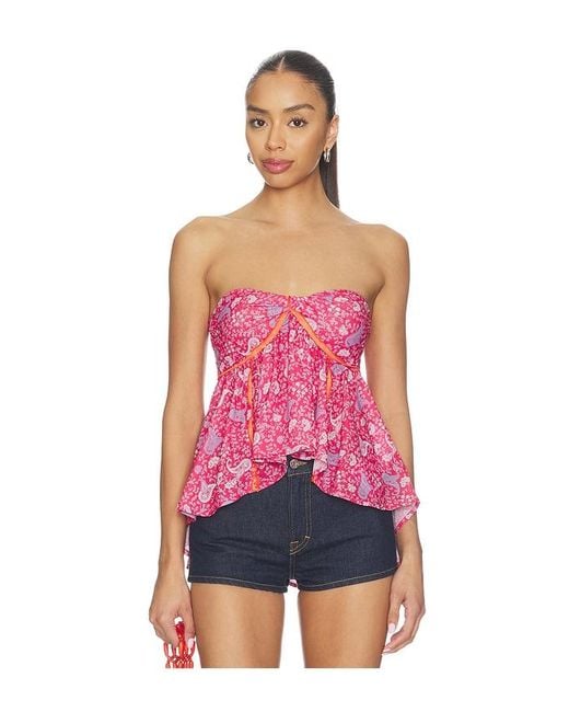Free People Red Malia Tube