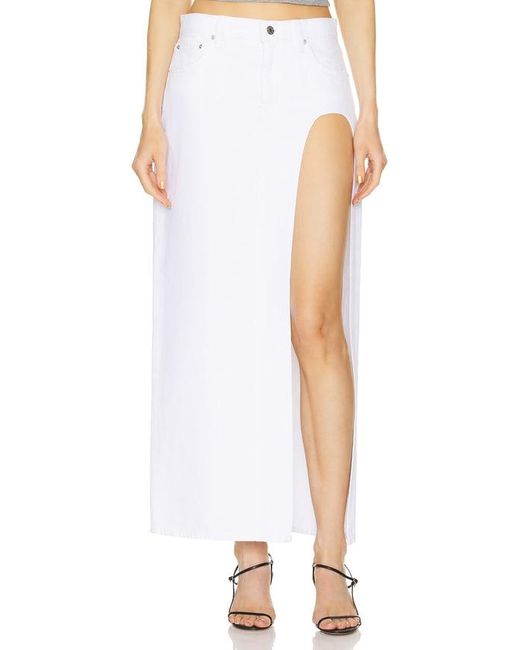 GRLFRND White Blanca Maxi Skirt