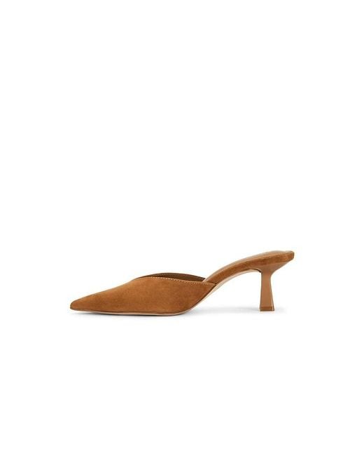 Steve Madden White Mod Mule Pump