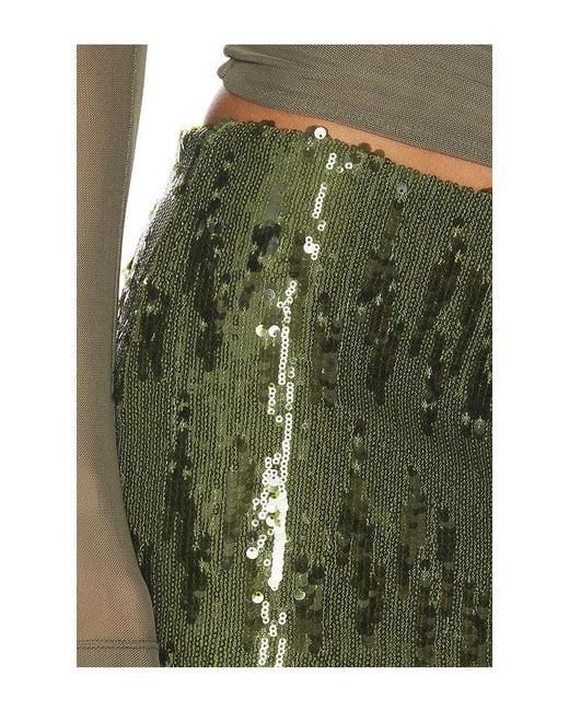 Madison The Label Green Zenith Mini Skirt
