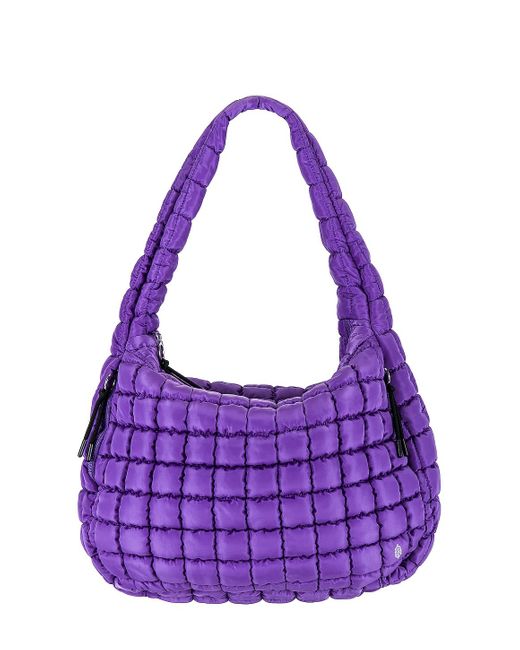 Free People Purple X Fp Movement Quilted Shoulder Bag