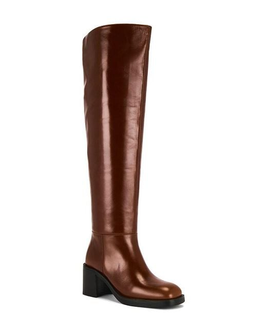 Jeffrey Campbell Brown Vinyl Boot