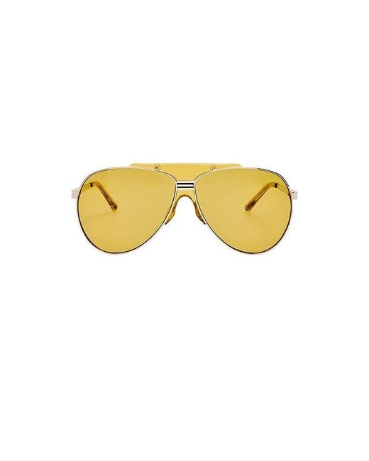 The Attico Yellow Amelia Sunglasses