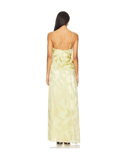 Jonathan Simkhai Metallic Jessa Draped Gown