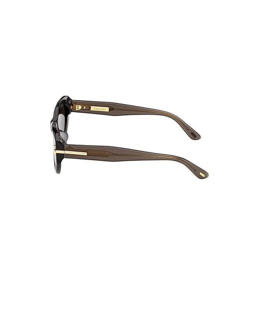 Tom Ford Gray Sonnenbrille Oval