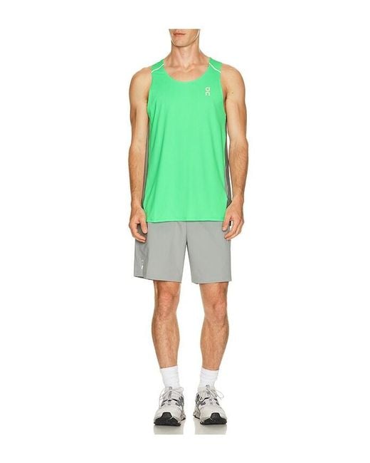 On Shoes Green Performance Tank for men
