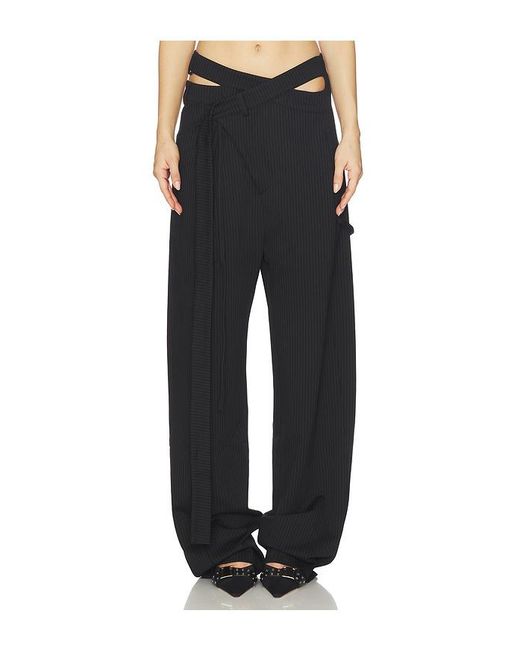 OTTOLINGER Black Signature Wrap Suit Pant