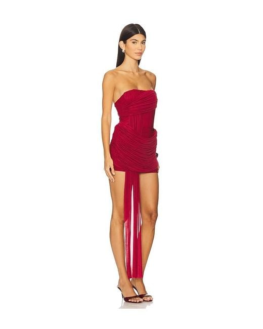 Misha Red The Ember Mini Dress