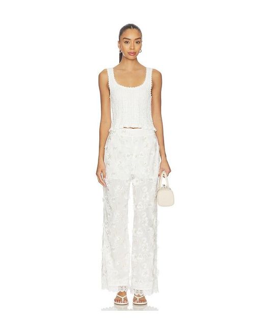 Waimari White Celia Pants