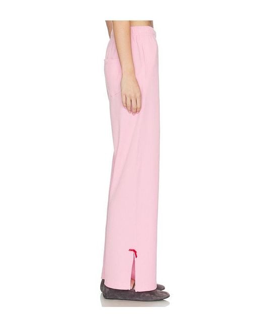 The Mayfair Group Pink Somebody Love You Wide Leg Sweatpants