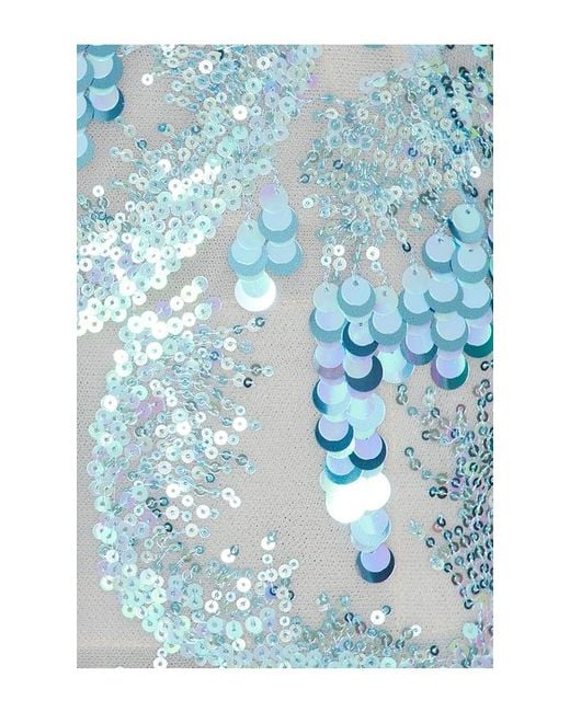 Bronx and Banco Blue Ibiza Sequin Maraya Strapless Mini Dress