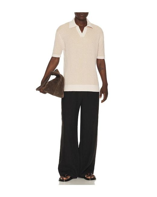Frescobol Carioca Natural Rino Cotton Blend Polo for men