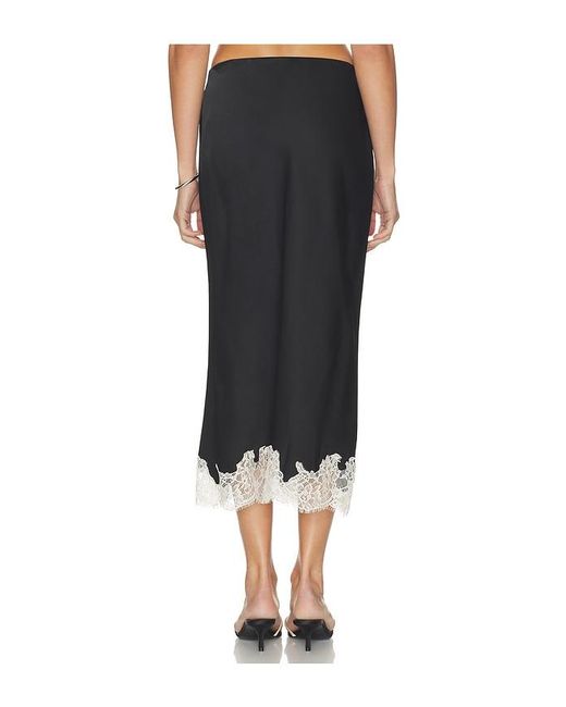 Astr Black Blossom Skirt