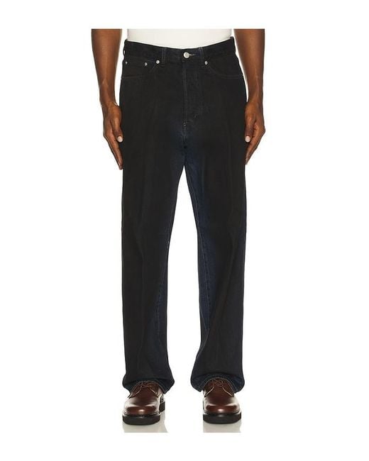 Obey Black Classic Baggy Spray Jeans for men
