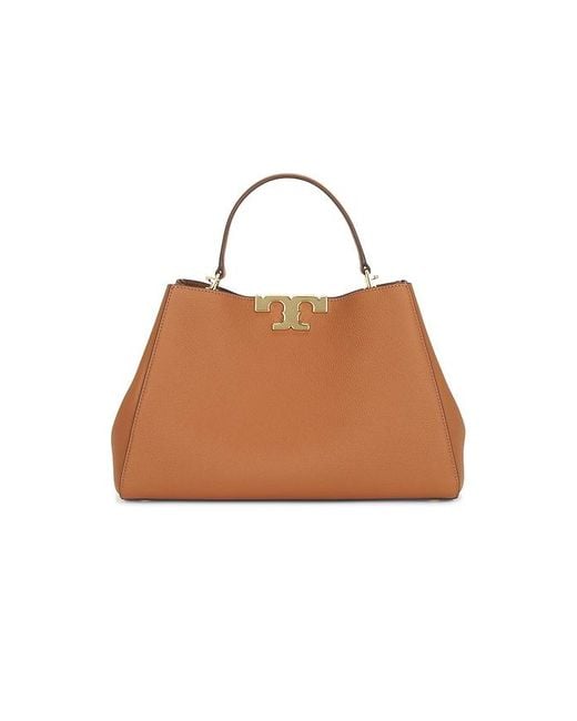 Tory Burch Brown Eleanor Soft Satchel Bag